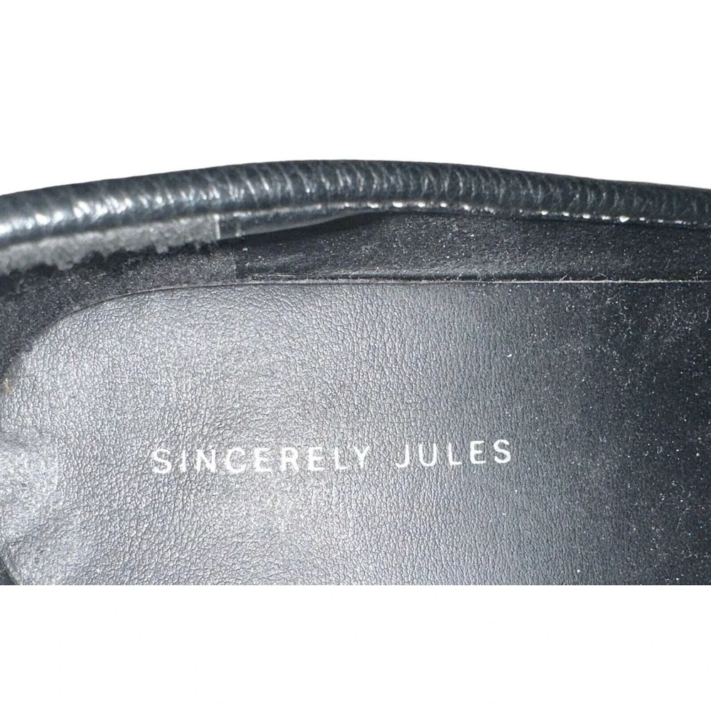 Sincerely Jules Slip On Platform Black Oxford Loafer Shoes Women Size 10M Rocker